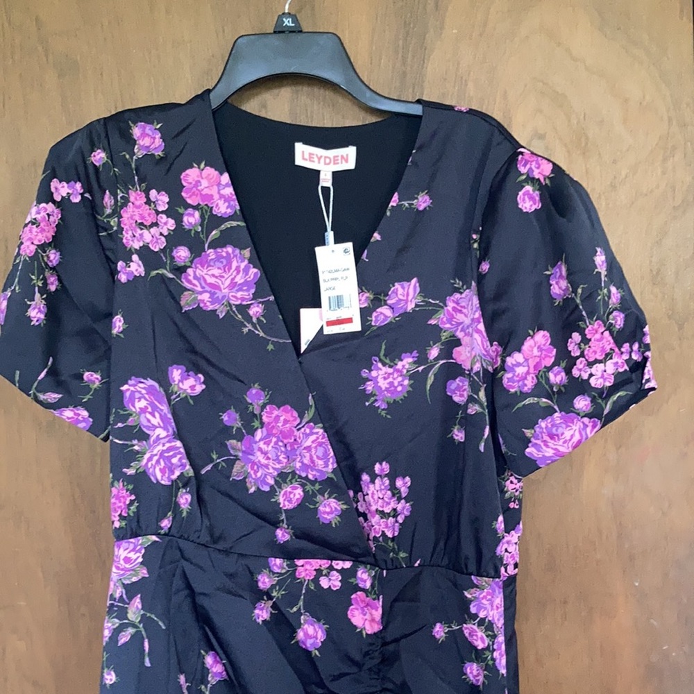 Leyden floral print retro dress size L - Picture 5 of 16